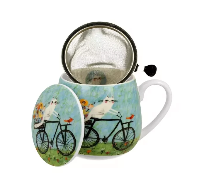 Kubek z zaparzaczem koty